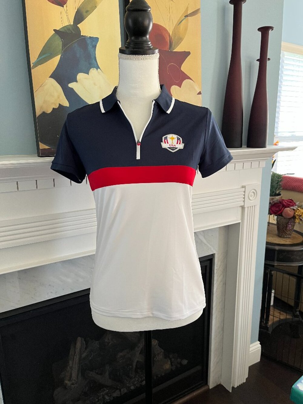 Ralph Lauren RLX Ladies Golf -USA Ryder Cup 2025 short sleeve polo, XS